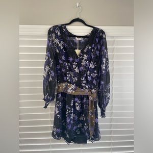 NWT Ramy Brook 100% Silk Floral Randi Mini Dress